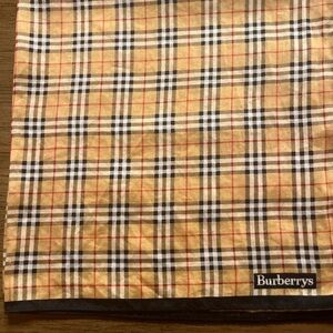 Vintage  Burberry Handkerchief  with Iconic Nova Checkered Pattern. Pre-Owned